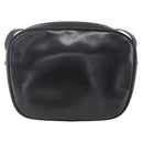 Salvatore Ferragamo Vala Shoulder Bag Leather Black Gold Auth fm5071-2