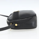 Salvatore Ferragamo Vala Shoulder Bag Leather Black Gold Auth fm5071-3
