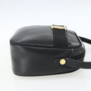 Salvatore Ferragamo Vala Shoulder Bag Leather Black Gold Auth fm5071-4