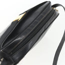 Salvatore Ferragamo Vala Shoulder Bag Leather Black Gold Auth fm5071-6