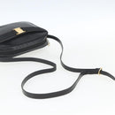 Salvatore Ferragamo Vala Shoulder Bag Leather Black Gold Auth fm5071-7