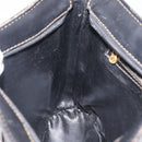 FENDI Pecan Canvas Shoulder Bag PVC Black Brown gold Auth fm5072-19