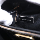 FENDI Pecan Canvas Shoulder Bag PVC Black Brown gold Auth fm5072-22