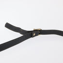 FENDI Pecan Canvas Shoulder Bag PVC Black Brown gold Auth fm5072-8