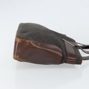 GUCCI GG Canvas Tote Bag Brown Silver 73983 Auth fm5075-4