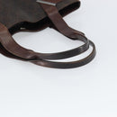 GUCCI GG Canvas Tote Bag Brown Silver 73983 Auth fm5075-7