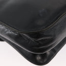 SAINT LAURENT Umhängetasche Leder Schwarz gold Original fm5080-15