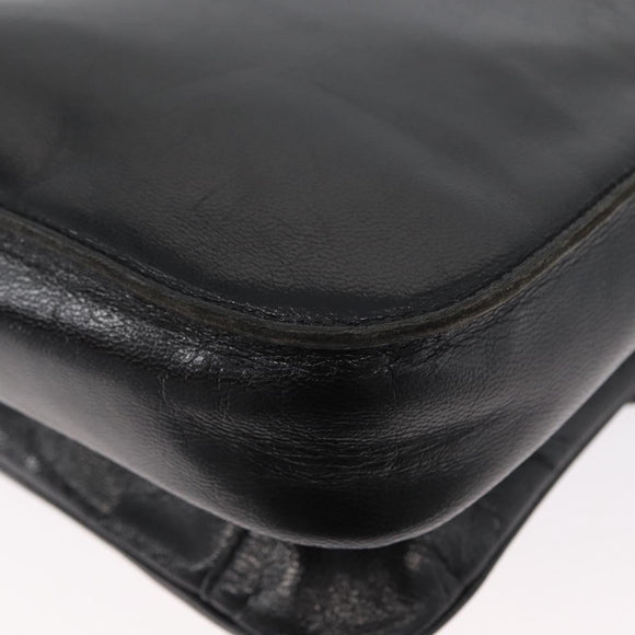 SAINT LAURENT Umhängetasche Leder Schwarz gold Original fm5080