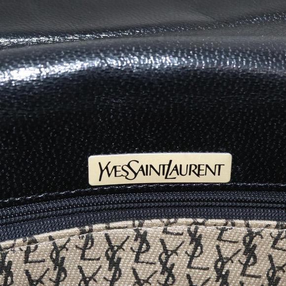 SAINT LAURENT Umhängetasche Leder Schwarz gold Original fm5080