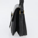 SAINT LAURENT Umhängetasche Leder Schwarz gold Original fm5080-3
