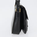 SAINT LAURENT Umhängetasche Leder Schwarz gold Original fm5080-4