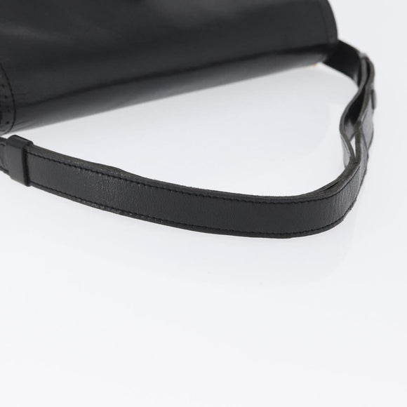 SAINT LAURENT Umhängetasche Leder Schwarz gold Original fm5080