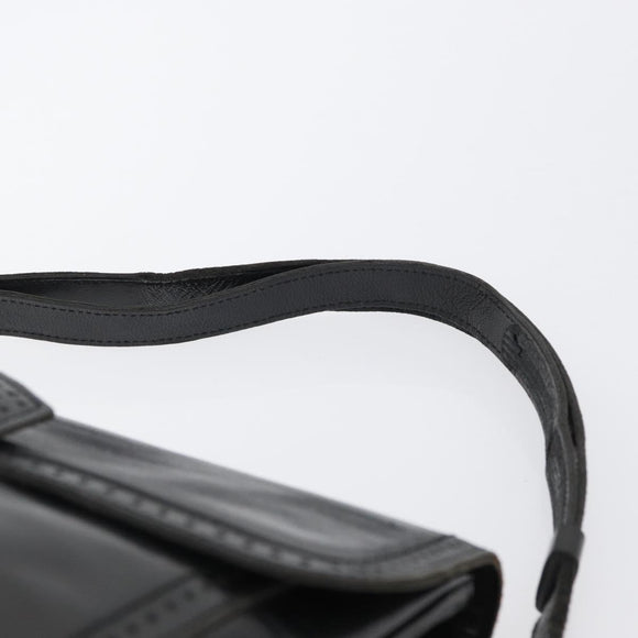 SAINT LAURENT Umhängetasche Leder Schwarz gold Original fm5080