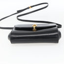 GUCCI Shoulder Bag Leather Black Gold 004 056 0219 Auth fm5081-5