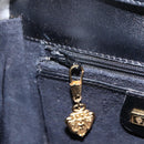 GUCCI Shoulder Bag Leather Black Gold 004 056 0219 Auth fm5081-23