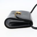 GUCCI Shoulder Bag Leather Black Gold 004 056 0219 Auth fm5081-4