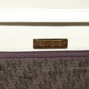 SAINT LAURENT Shoulder Bag Leather Ivory Gold Auth fm5082-18