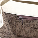 SAINT LAURENT Shoulder Bag Leather Ivory Gold Auth fm5082-21