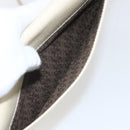 SAINT LAURENT Shoulder Bag Leather Ivory Gold Auth fm5082-23