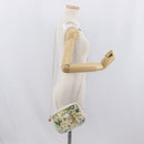 GUCCI Flora Shoulder Bag Canvas Leather White Gold 007 14 0068 Auth fm5083-23