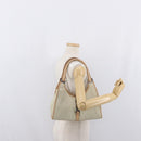 GUCCI Jackie Shoulder Bag Canvas Leather Beige Silver 002 1067 Auth fm5084-23