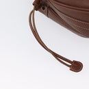 GUCCI Shoulder Bag Leather Brown Gold 007 984 0065 Auth fm5085-14