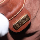 GUCCI Shoulder Bag Leather Brown Gold 007 984 0065 Auth fm5085-15