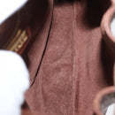 GUCCI Shoulder Bag Leather Brown Gold 007 984 0065 Auth fm5085-16