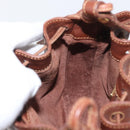 GUCCI Shoulder Bag Leather Brown Gold 007 984 0065 Auth fm5085-18