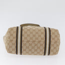 GUCCI GG Canvas Tragetasche Beige Gold 137396 Auth fm5086-6