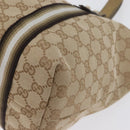 GUCCI GG Canvas Tragetasche Beige Gold 137396 Auth fm5086-16