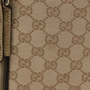 GUCCI GG Canvas Tragetasche Beige Gold 137396 Auth fm5086-3