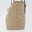 GUCCI GG Canvas Tragetasche Beige Gold 137396 Auth fm5086-4