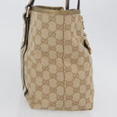 GUCCI GG Canvas Tragetasche Beige Gold 137396 Auth fm5086-5