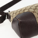 GUCCI GG Canvas Shoulder Bag Beige Silver 114273 Auth fm5091-16