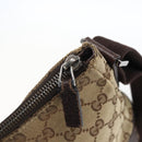 GUCCI GG Canvas Shoulder Bag Beige Silver 114273 Auth fm5091-10