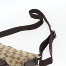 GUCCI GG Canvas Shoulder Bag Beige Silver 114273 Auth fm5091-8