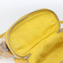 CHANEL Matelasse Chain Aquarium Backpack Leather Vinyl Yellow CC Auth fm5093V-23