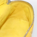 CHANEL Matelasse Chain Aquarium Backpack Leather Vinyl Yellow CC Auth fm5093V-24