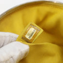 CHANEL Matelasse Chain Aquarium Backpack Leather Vinyl Yellow CC Auth fm5093V-12