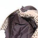 FENDI Zucchino Canvas Mamma Baguette Shoulder Bag Brown Auth fm5095-22
