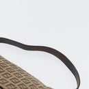FENDI Zucchino Canvas Mamma Baguette Shoulder Bag Brown Auth fm5095-14