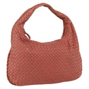 BOTTEGA VENETA INTRECCIATO Hobo Shoulder Bag Leather Outlet Pink Auth fm5096-1