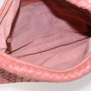 BOTTEGA VENETA INTRECCIATO Hobo Shoulder Bag Leather Outlet Pink Auth fm5096-16