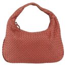 BOTTEGA VENETA INTRECCIATO Hobo Shoulder Bag Leather Outlet Pink Auth fm5096-2