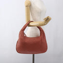 BOTTEGA VENETA INTRECCIATO Hobo Shoulder Bag Leather Outlet Pink Auth fm5096-22