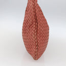 BOTTEGA VENETA INTRECCIATO Hobo Shoulder Bag Leather Outlet Pink Auth fm5096-4