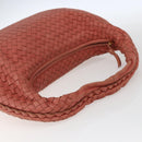 BOTTEGA VENETA INTRECCIATO Hobo Shoulder Bag Leather Outlet Pink Auth fm5096-7