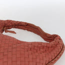 BOTTEGA VENETA INTRECCIATO Hobo Shoulder Bag Leather Outlet Pink Auth fm5096-8