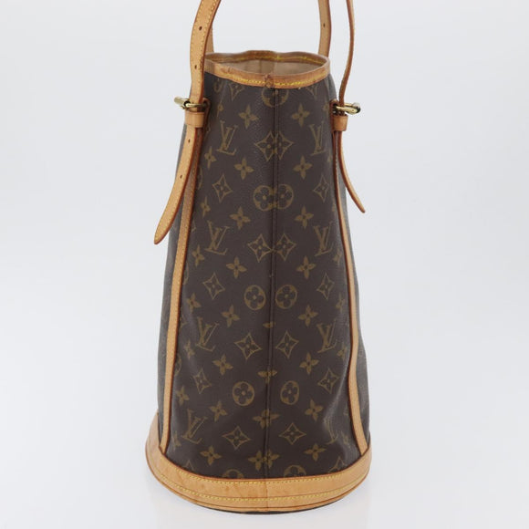 LOUIS VUITTON Monogram Bucket GM Shoulder Bag M42236 LV Auth fm5099